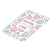 Alles ist besser mit Donuts Sprichwort Magnet (Linke Seite)