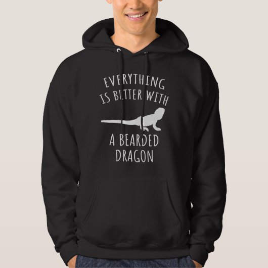 Alles ist besser mit einem bärtigen Drachen Hoodie (Vorderseite)