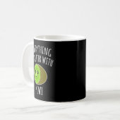 Alles ist besser mit Kiwi Classic T Shirt Kaffeetasse (Vorderseite Links)