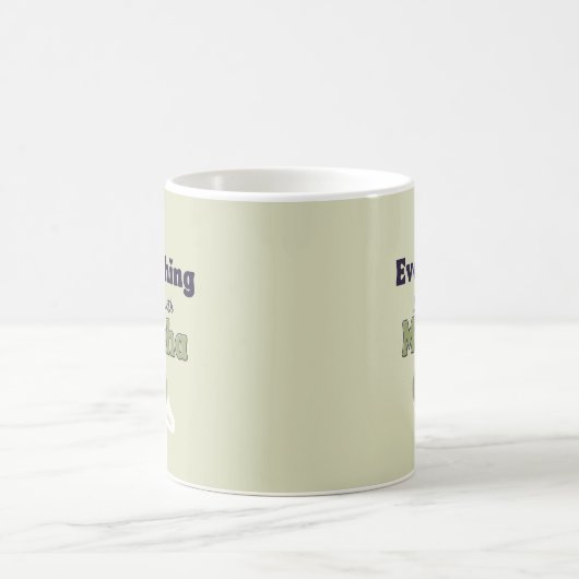 Alles ist besser mit Matcha ,Matcha Green Tee Kaffeetasse (Mittel)