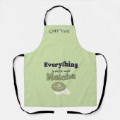 Alles ist besser mit Matcha ,Matcha Green Tee Schürze (Vorderseite)