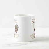 Alles ist besser nach Kaffee Kaffeetasse (Mittel)