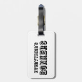 Alles ist Bonkers Gepäckanhänger (Rückseite vertikal)