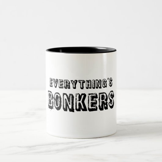 Alles ist Bonkers Zweifarbige Tasse (Mittel)