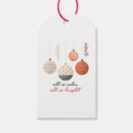 Alles ist Calm All, helle Weihnachten Geschenkanhänger