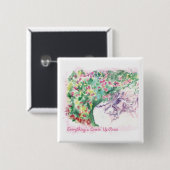 Alles ist Comin herauf Rosie Knopf Button (Vorne & Hinten)