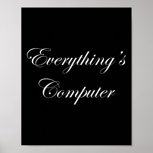 Alles ist Computer In Einem Tesler Donald Trumps E Poster (Vorne)