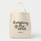 Alles ist die schlechteste Taschen-Tasche Tragetasche (Vorne)