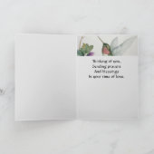 Alles ist ein Beileid der Jahreszeit Karte (Innenseite)