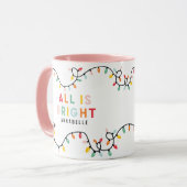 Alles ist ein fröhlicher, moderner heller Weihnach Tasse (Vorderseite Links)