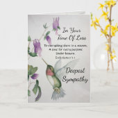 Alles ist ein religiöses Beileid der Jahreszeit Karte (Gelbe Blume)