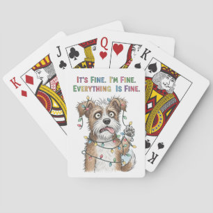 Alles ist ein schöner, zarter, farbiger Weihnachts Spielkarten