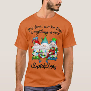 Alles ist ein schönes Mittagessen Lady frohe Weihn T-Shirt