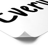 Alles ist ein schönes Poster (Ecke)