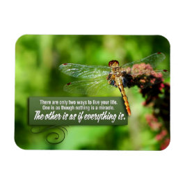 "Alles ist ein Wunder" Inspiration Zitat Flex Magnet