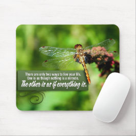 "Alles ist ein Wunder" Inspiration Zitat Mousepad