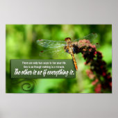 "Alles ist ein Wunder" Inspiration Zitat Poster (Vorne)