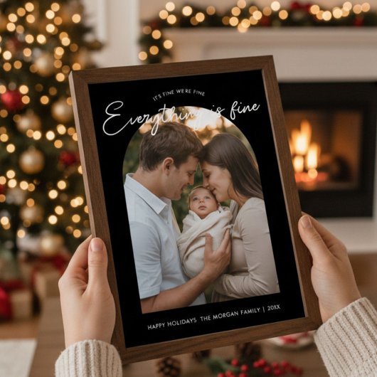 Alles ist eine Niedliche Familienurlaubskarte Feiertagskarte