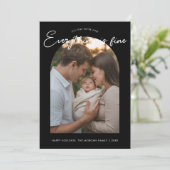 Alles ist eine Niedliche Familienurlaubskarte Feiertagskarte (Stehend Vorderseite)