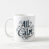 Alles ist eine ruhige Weihnachts-Tasse Kaffeetasse (Links)