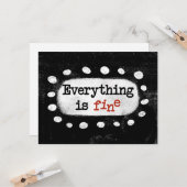 Alles ist eine schöne Grußkarte Karte (Vorderseite/Rückseite Beispiel)