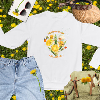 Alles ist einfach gut und das Sweatshirt ist Dandy