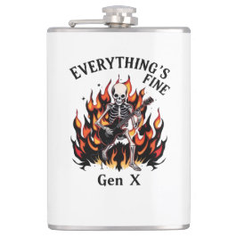 Alles ist fein Gen X - Vinyl Wrapped Flask Flachmann