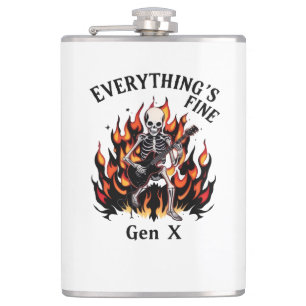 Alles ist fein Gen X - Vinyl Wrapped Flask Flachmann