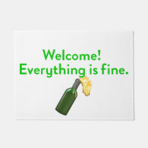 Alles ist fein Molotow Cocktail Doormat