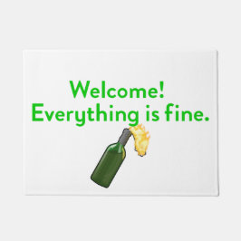 Alles ist fein Molotow Cocktail Doormat Fußmatte