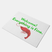 Alles ist fein Shrimp-Doormat Fußmatte (Schrägansicht)