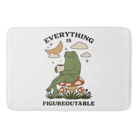 Alles ist Figureoutable Badematte (Vorderseite)
