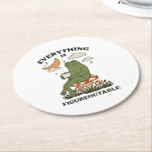 Alles ist Figureoutable Runder Pappuntersetzer (Angewinkelt)