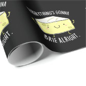 Alles ist Gonna Brie Alright Cheese Pun Dark BG Geschenkpapier (Rolleneckpunkt)