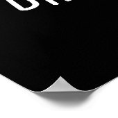 Alles ist Gonna Brie Alright Cheese Pun Dark BG Poster (Ecke)