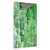 Alles ist Green Go Green St Patrick Clipboard 1 Klemmbrett (Rechts)