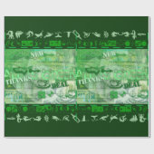Alles ist Green Go Green St Patrick Wrapping Geschenkpapier (Flach)