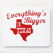 Alles ist größer in Texas Staat Mouse Pad Mousepad (Vorne)