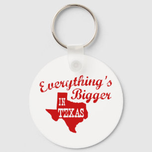 Alles ist größer in Texas Staat Shape Key Chain Schlüsselanhänger