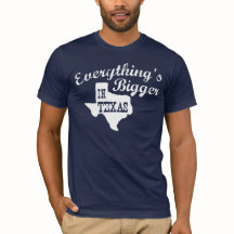 Alles ist größer in Texas Staat Shape Men Shirt