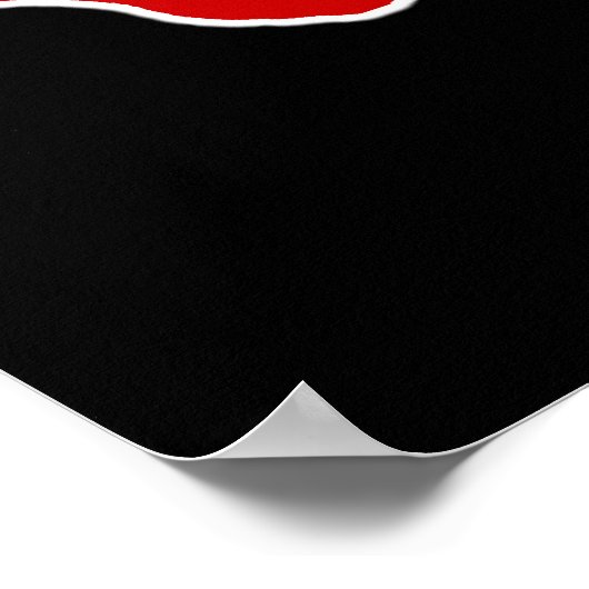 Alles ist größer in Texas Staat Shape Poster (Ecke)