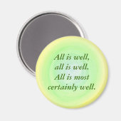 Alles ist gut, Affirmationsmagnete Magnet (Vorderseite/Rückseite)