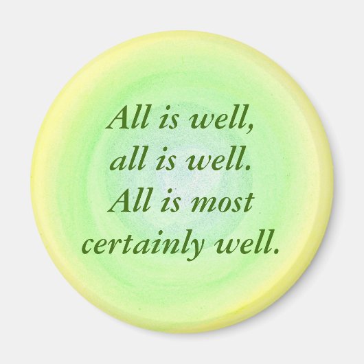 Alles ist gut, Affirmationsmagnete Magnet (Vorne)