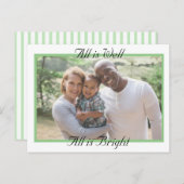 Alles ist gut, alles ist hell Foto Weihnachten Postkarte (Vorne/Hinten)