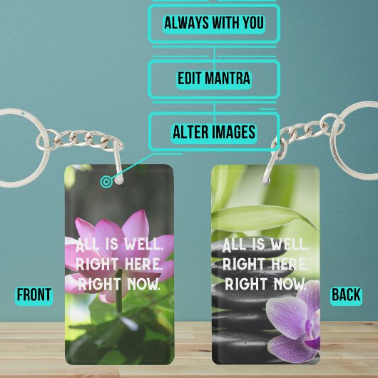 Alles ist gut als Manta-Note an sich Schlüsselanhänger