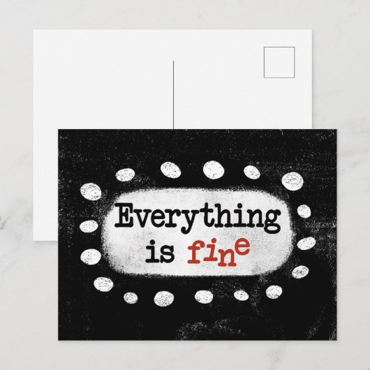 Alles ist gut als Postkarte (Vorne/Hinten)