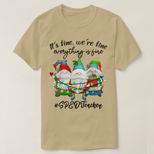 Alles ist gut besondere Bildung SPED Lehrer T-Shirt (Design vorne)