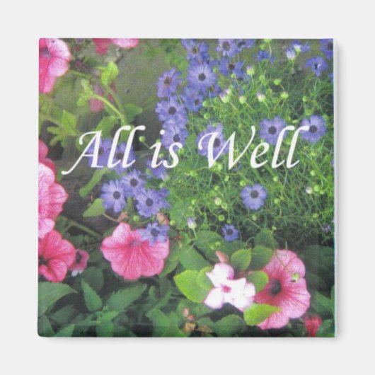 alles ist gut Blume Magnet (Vorne)