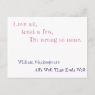 Alles ist gut, das endet gut postkarte
