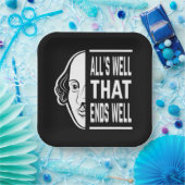 Alles ist gut, dass endet gut Shakespeare Zitat Pappteller (Party)